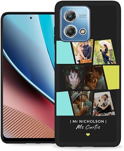Vista 163 de Funda personalizada para Motorola Moto G Stylus 2021 con nombre de foto, texto y foto, GStylus personalizado -21 funda suave y fina (negro) de 6.8