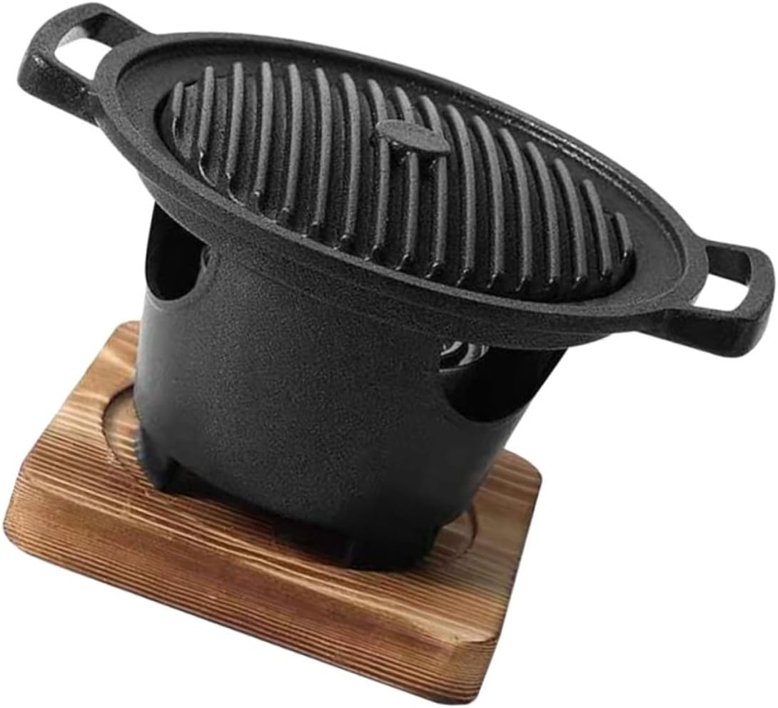 Grilling Plate Furnace Mini Portable Grill Barbecue Rack Bbq Tools Set