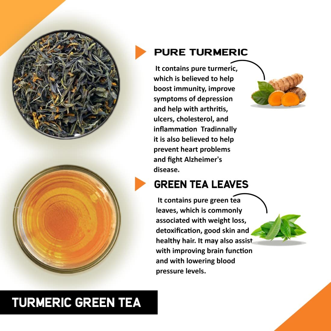 TEACURRY Turmeric Green Tea - 30 Tea Bags 1 Month Pack - Image 2 thumbnail