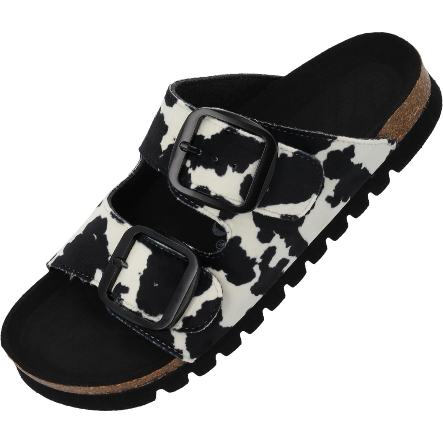 Palado Damen Pantoletten Korfu MP Western - Sandalen Made in Spain - elegante Hausschuhe mit Kork-Fußbett - modische Sommerschuhe