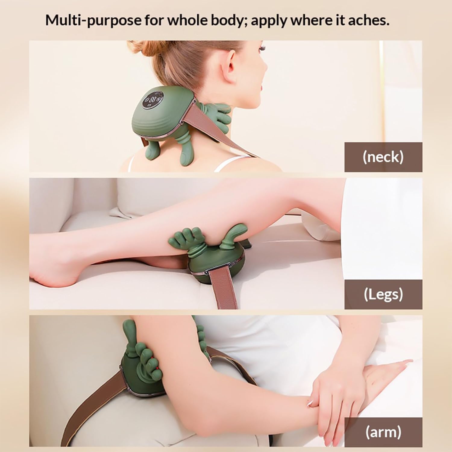 Neck Massager with Heat, Shiatsu Neck and Back Massager, Bionic Heated Massager Tools, Neck Pain Relief Muscle Tension, The Best Gift for Mom and Dad