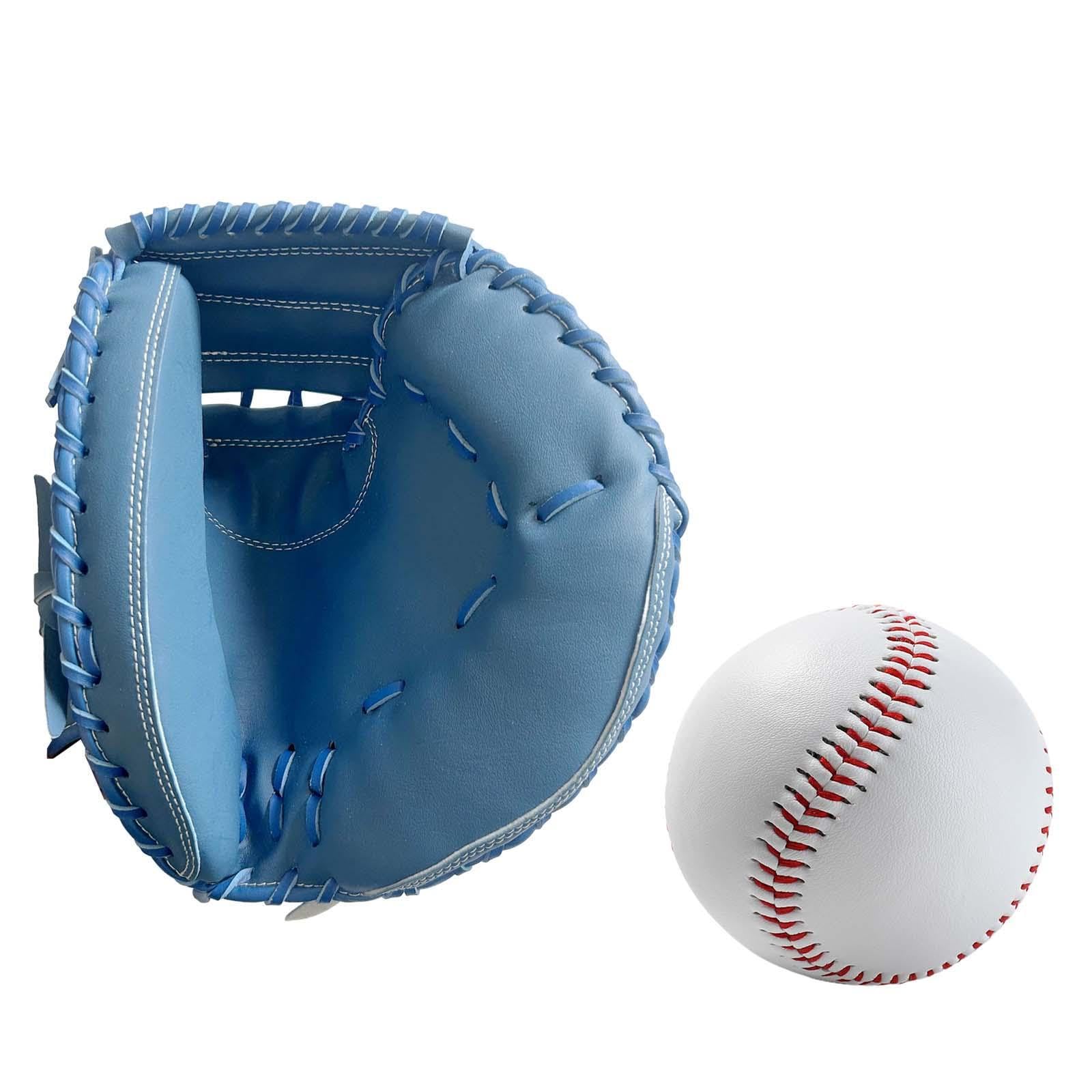 Guanti da baseball per adulti, per uomini e donne, in morbida pelle PU, da 5 pollici, comodi e facili da indossare per allenarsi, guanti da baseball regolabili, regali