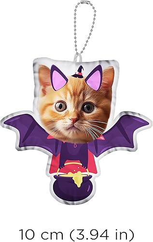 Miniatura 8 de TESFANS Llavero personalizado con fotos divertidas, llavero personalizado para cara o foto, cumpleaños, Acción de Gracias, Navidad para él o ella