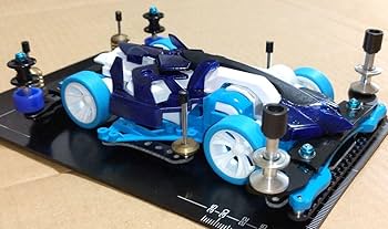 Amazon.co.jp: ミニ四駆 マッハフレーム ライトブルー B-MAX仕様 完成