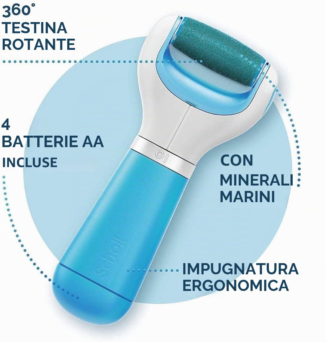Scholl Velvet Smooth Cristalli di diamante Set di cura del tallone