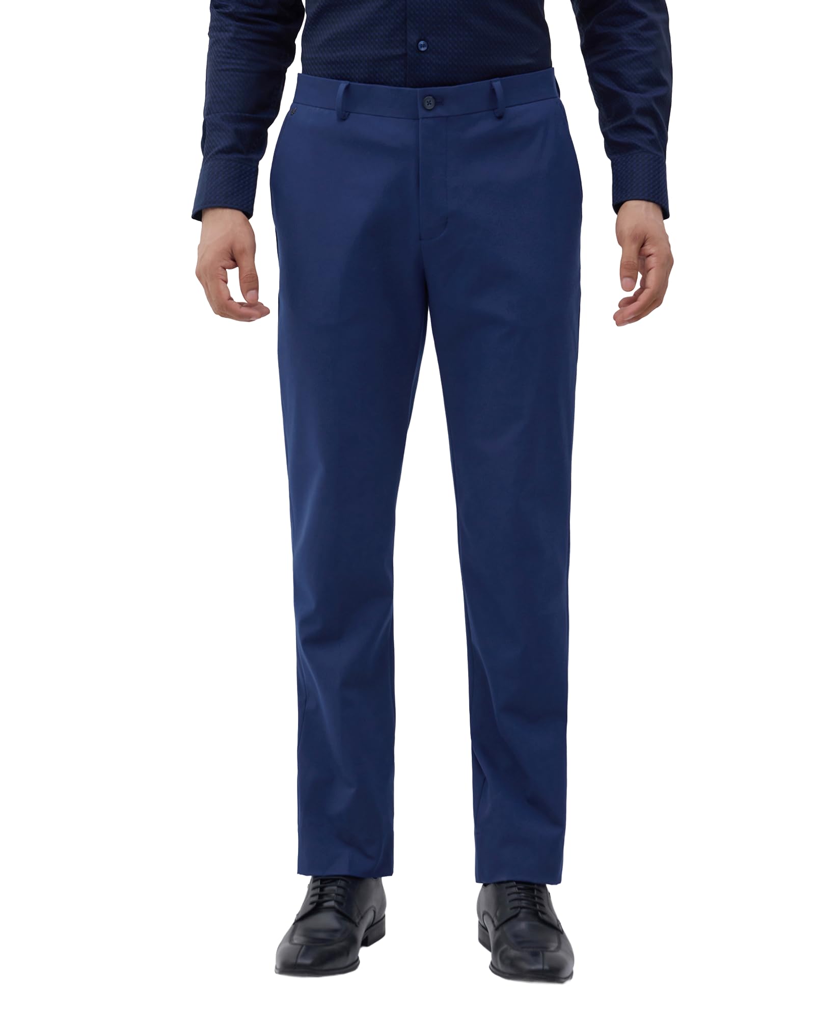 blackberrys Men Solid Slim Fit Formal Trouser | Rayon Blend | Stretchable | Cross Pocket-picture-32