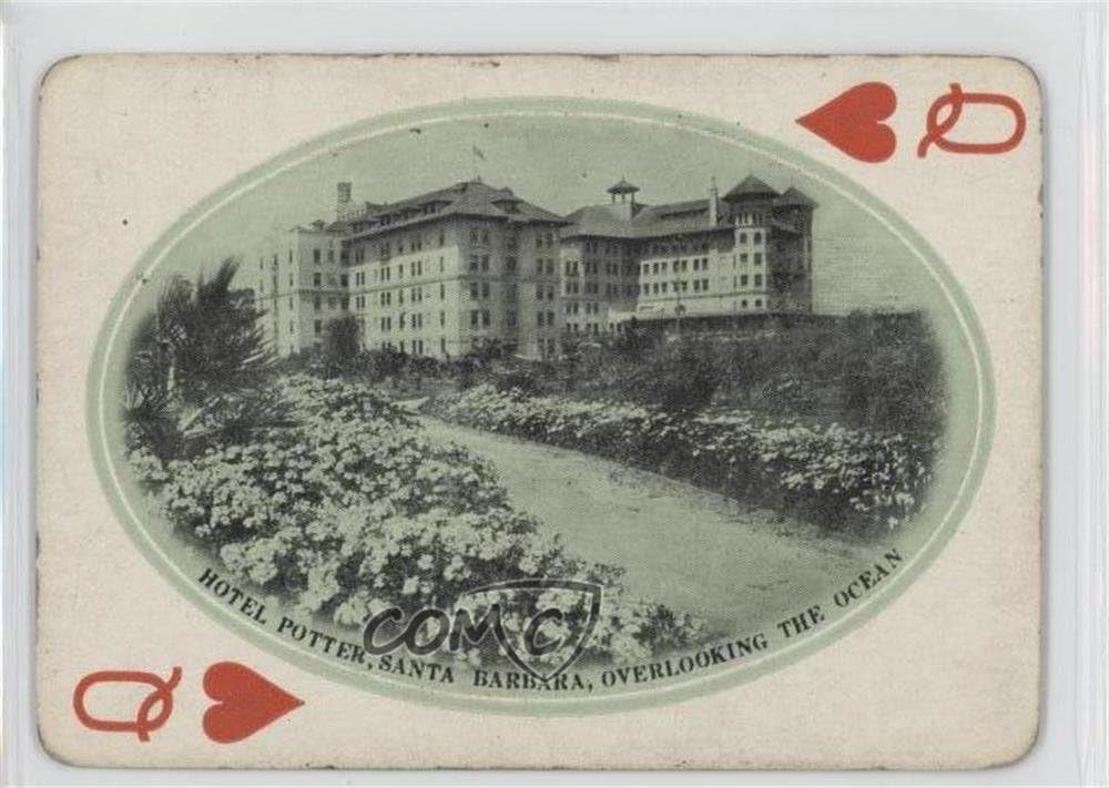 Hotel Potter, Santa Barbara, Overlooking the Ocean (Trading Card) 1909