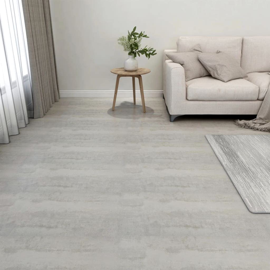 Materiały budowlane, wykładziny podłogowe i dywanSamoprzylepne deski podłogowe 20 szt. PVC 1,86 m² Jasnoszary