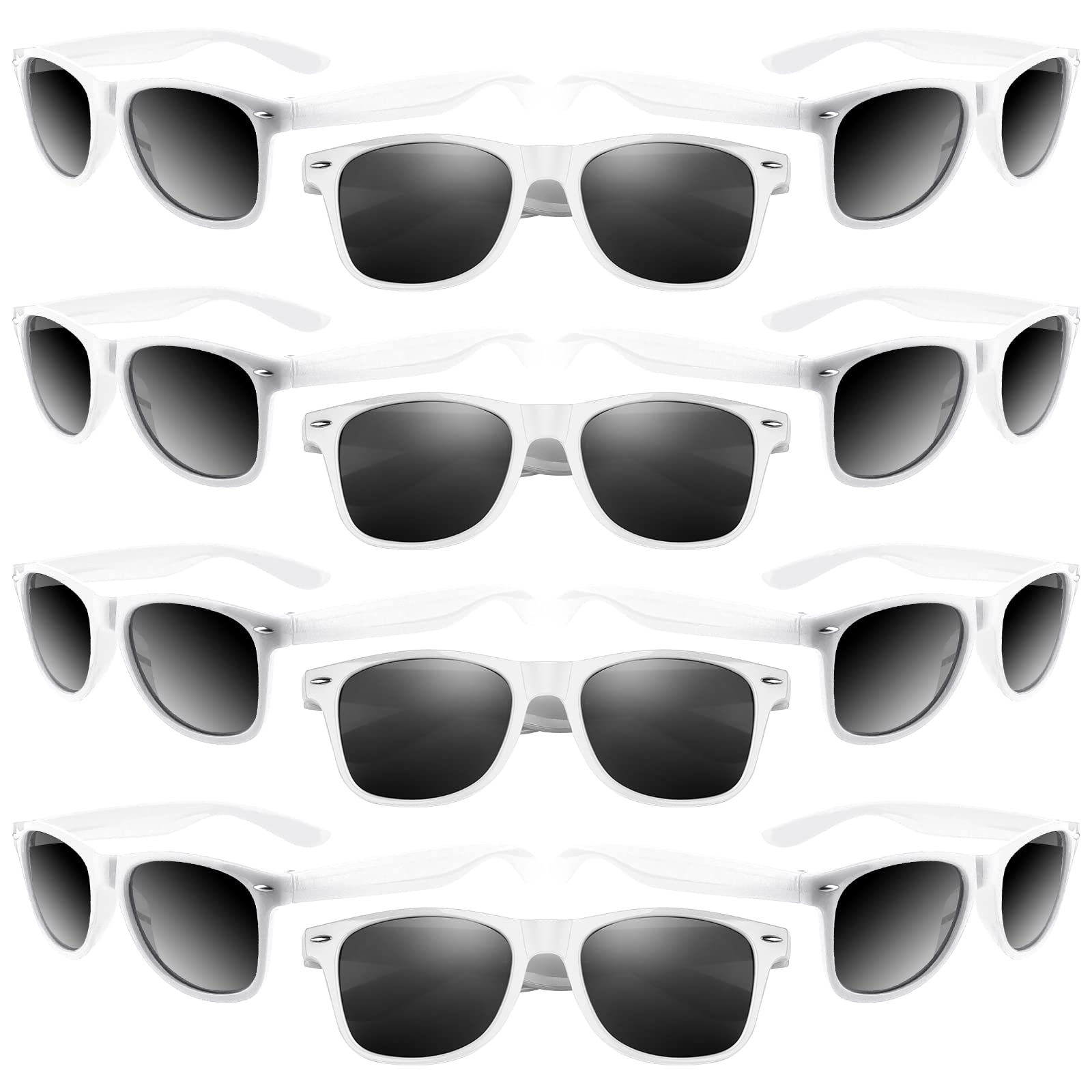 Morcheiong Paquete de 12 lentes de sol de fiesta a granel para cumpleaños, fiestas de verano, bolsas de regalo, regalos