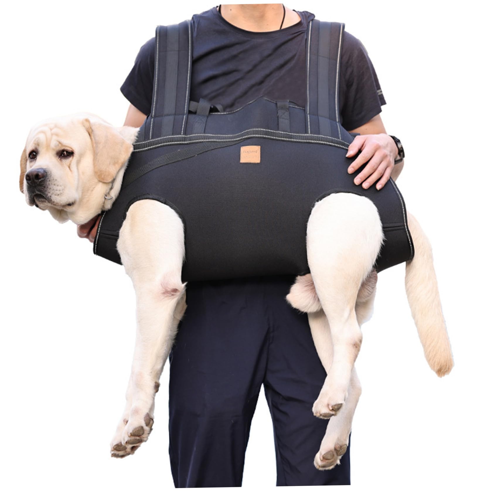 Hunde-Rucksackgeschirr für große Hunde, Ganzkörper-Hundegeschirr mit Griff, sicher und stabil, einfaches Gehen für schwache Hinterbeine, hilft älteren, verletzten, behinderten Hunden, 2XL