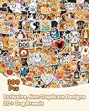 AOWDIAO 300 Pcs Cute Dog Stickers – Waterproof Glossy Vinyl – 20+ Puppy Breeds – Fun for Kids & Adults, Ideal for Water Bottles, Scrapbooking & Gifts