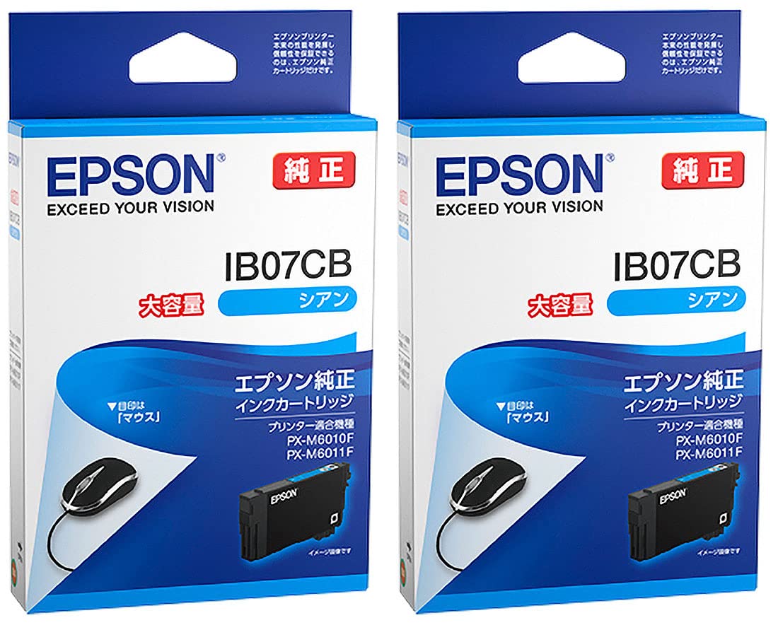 Amazon.co.jp: エプソン 純正インク IB07CB シアン 大容量 2本セット