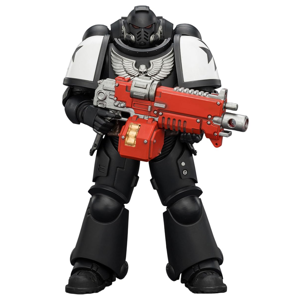 HiPlay JOYTOY Warhammer 40k Black Templars Intercessor mit Bolter, Boltpistole und Kettenschwert JT03905 1/18 Action-Figuren-Set