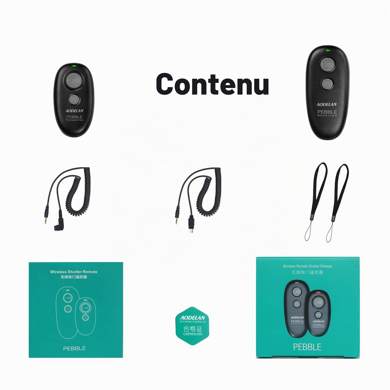 AODELAN Déclencheur sans fil pour appareil photo Sony Alpha a7 A7R A7RIII A77II A6000 A3000 A6300 A500 A200 A5100 A9 A560 A700 A850 HX300 RX100 V(A) RX100 VI. , Remplacer RM-LG. 1AM et RM-SPR1
