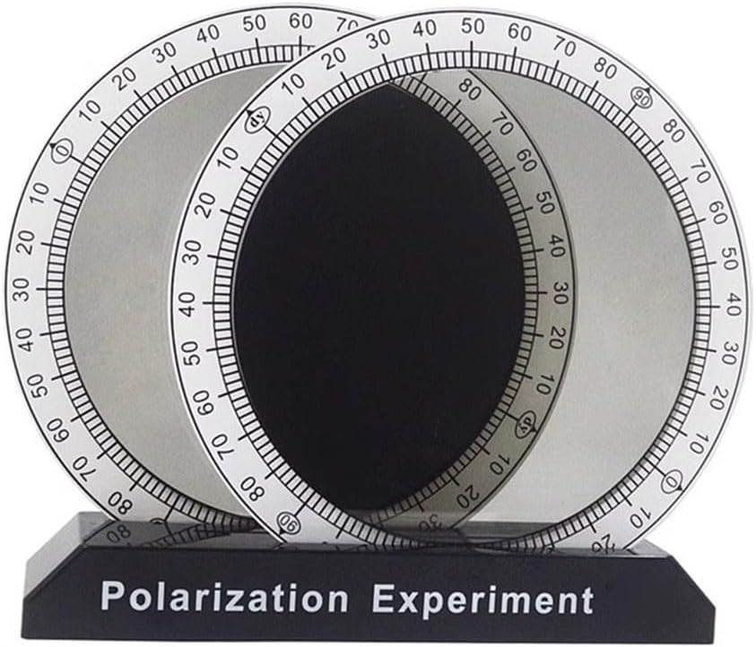 Student Optical Experiment Kit Light Polarization and Color Demonstrator (Black white)
