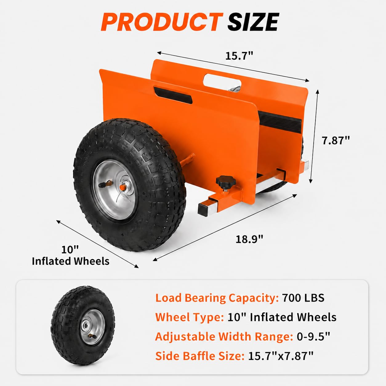 Garvee Panel Dolly - Carro para paneles de yeso de 700 libras con ruedas