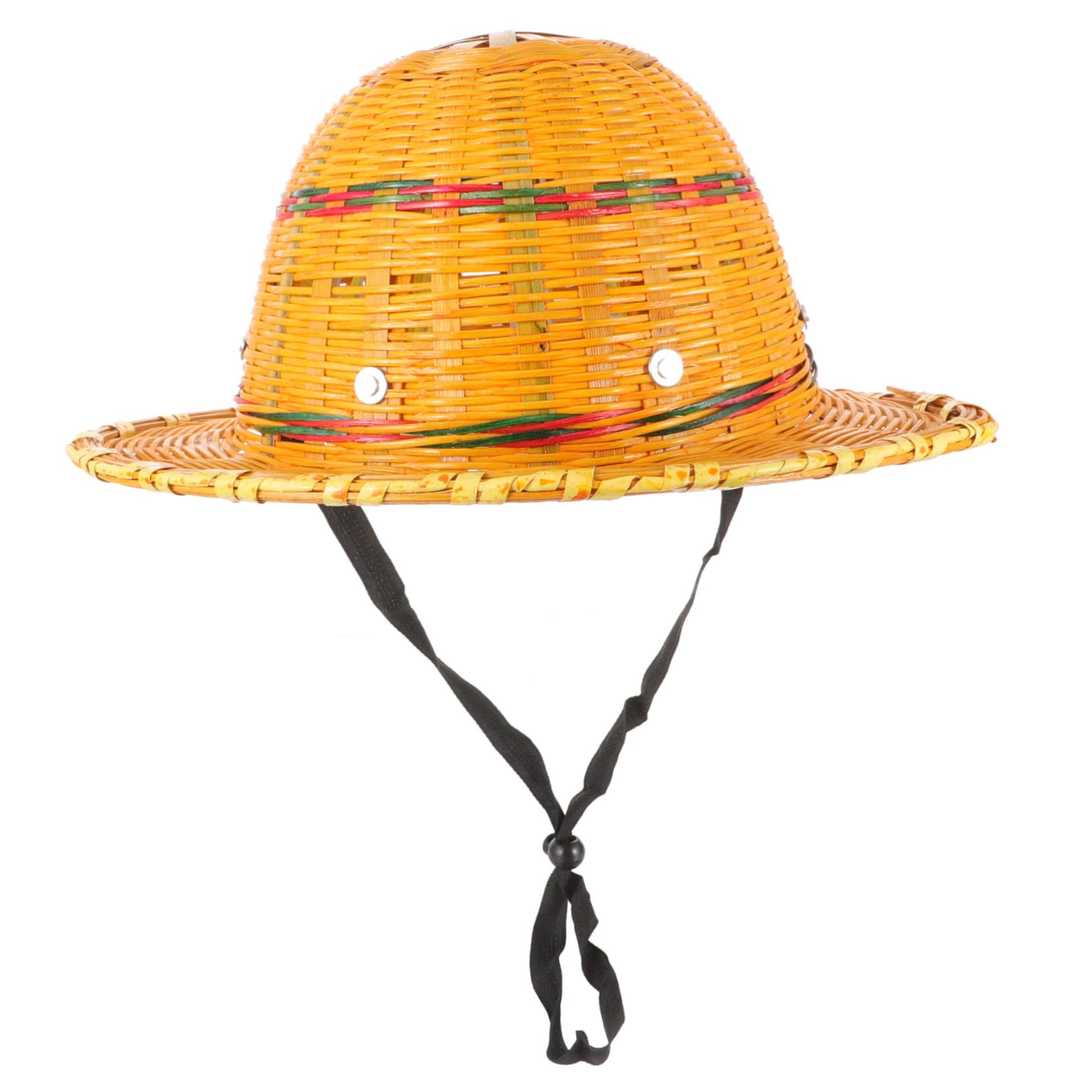 Schutzhelm mit Kurzem Schirm Atmungsaktiver aus Bambusgewebe Leichter Arbeitsschutzhelm im Sommer mit UV Schutz und Robustem Bambusmaterial für Baustellen