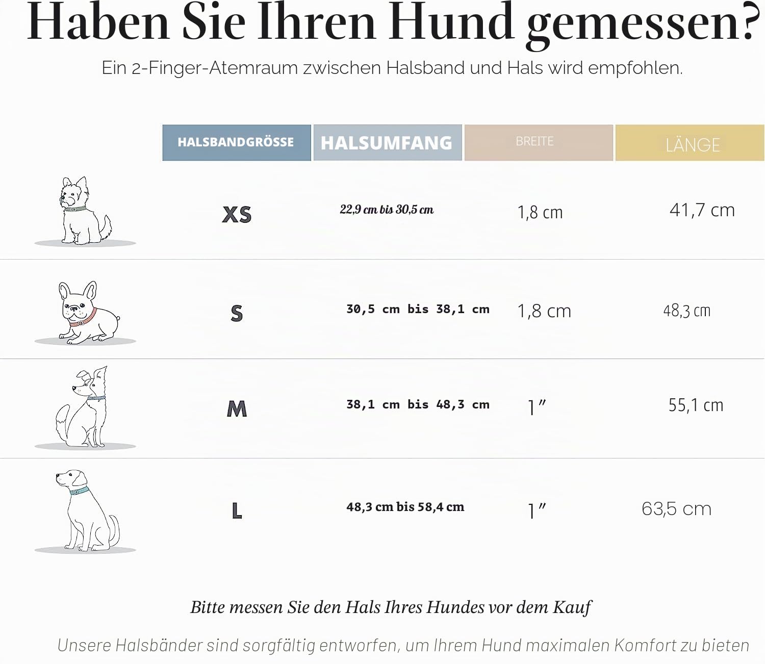 Nina Woof Cupertino Hundehalsband aus veganem Leder, gepolstert und verstellbar mit Tracker-Halterung, Beige, Größe M (Hals 38-48 cm)