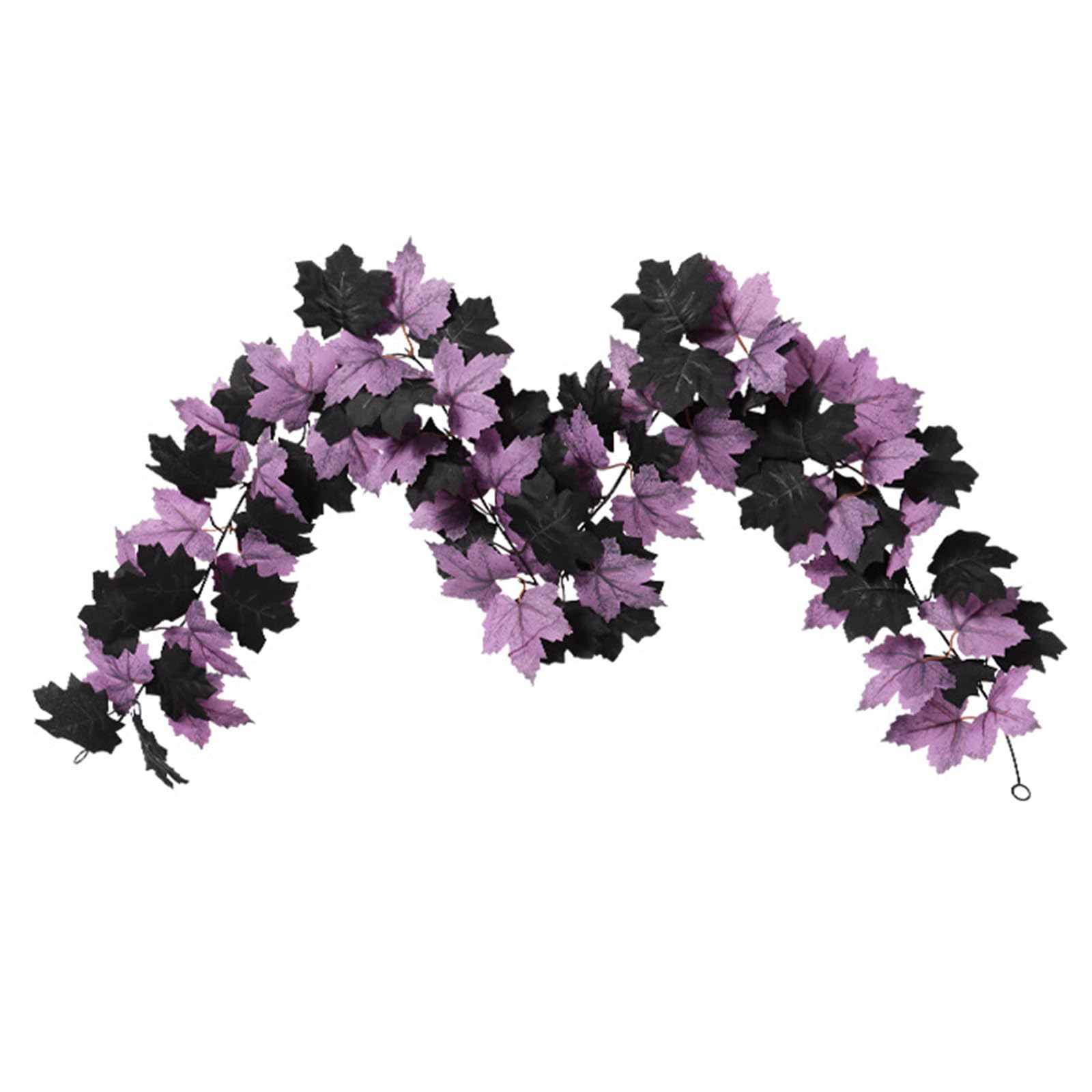 Xjdzineq Efficient Fall Foliages Vine Halloween Decoration Set Weather Resistant Curly Garlands for Mantles Shelf Styling Halloween Maples Vine