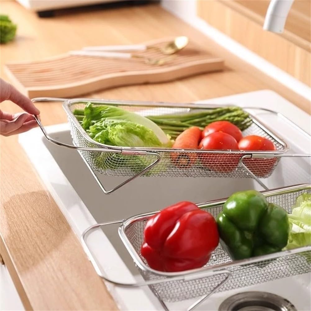 Cesta Drenaje para acero 304 Ajustable Fregadero Cocina Cesta