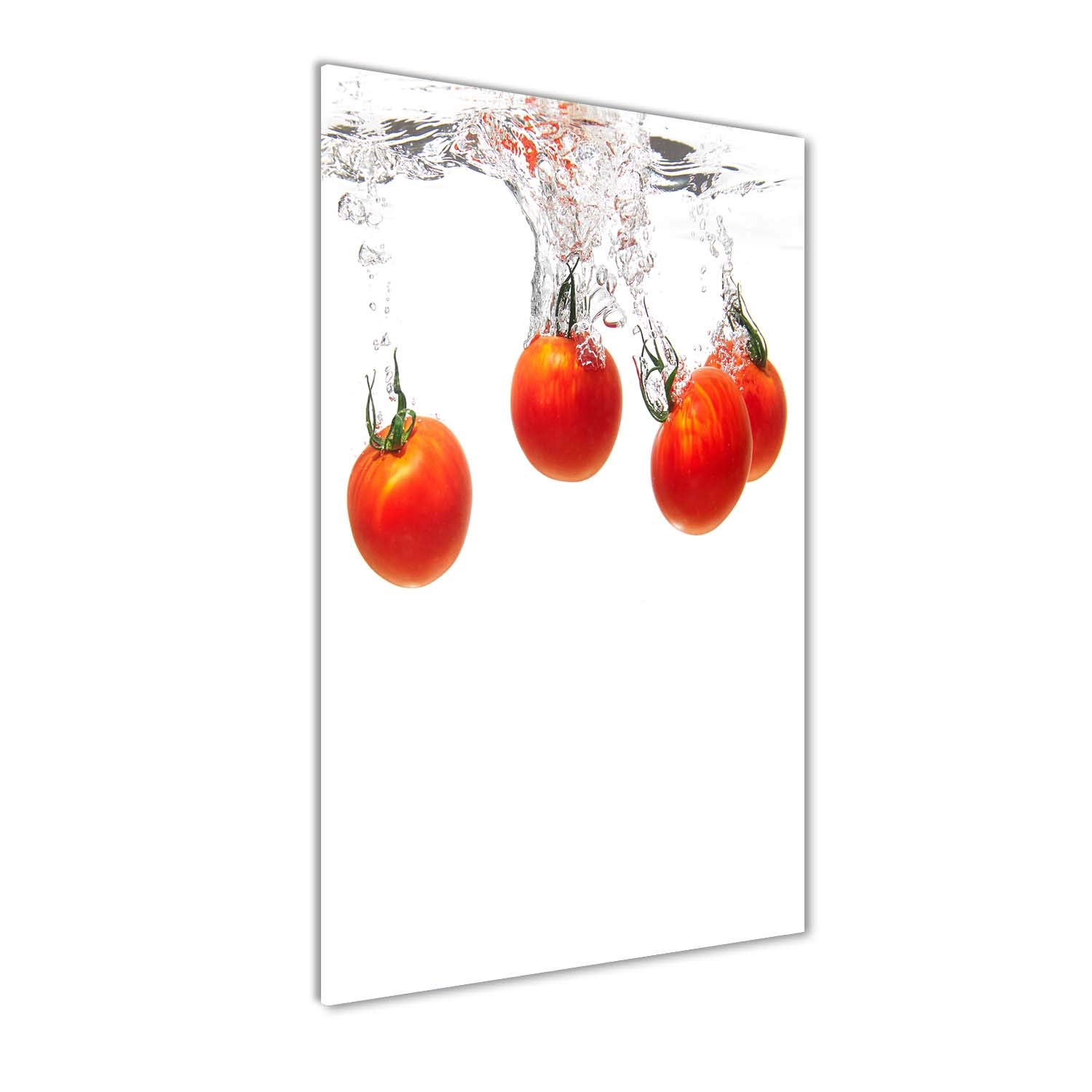 Tableau sur verre trempé 70x140cm Tulup image décoration murale tomates