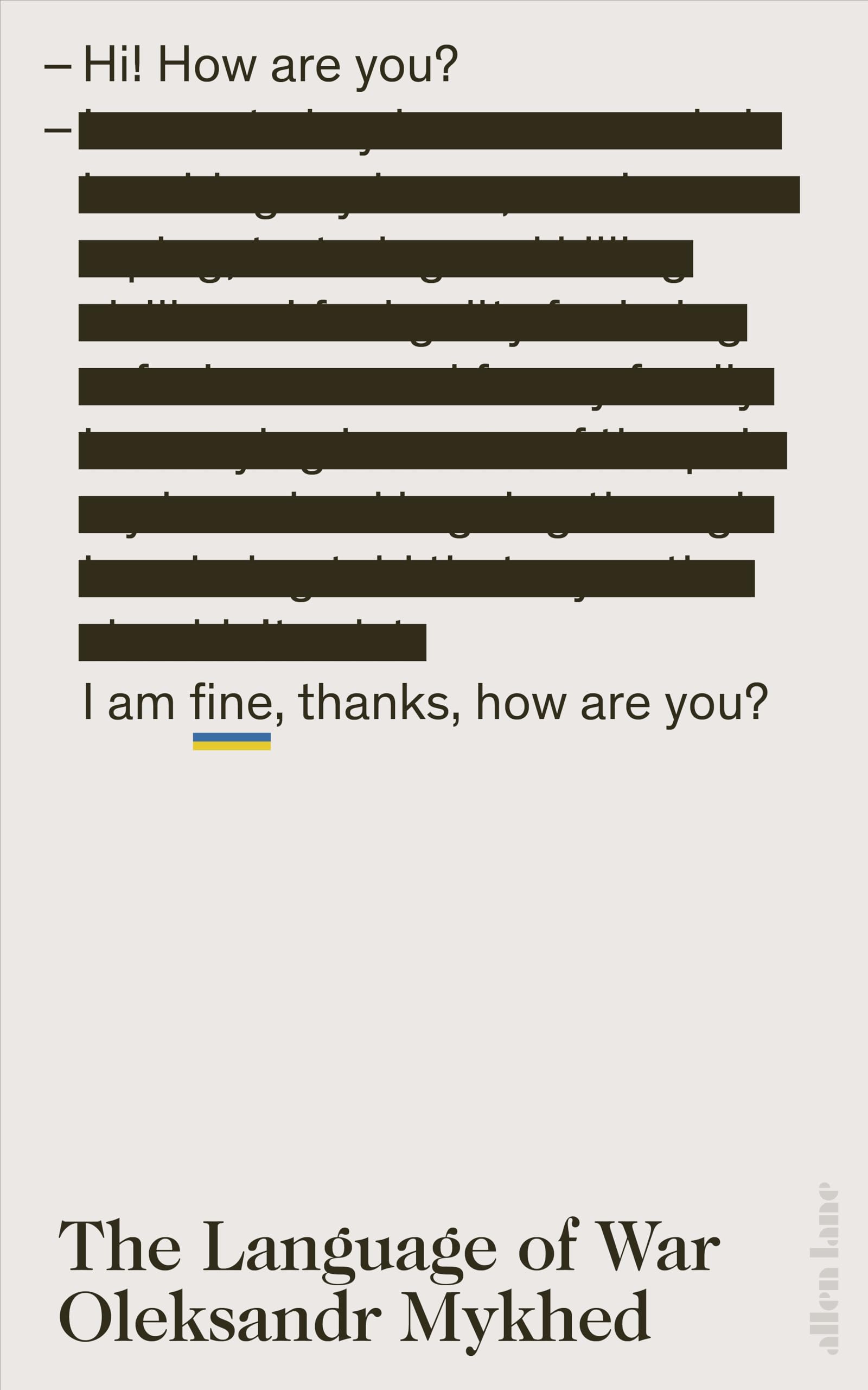 The Language of War: by Allen Lane