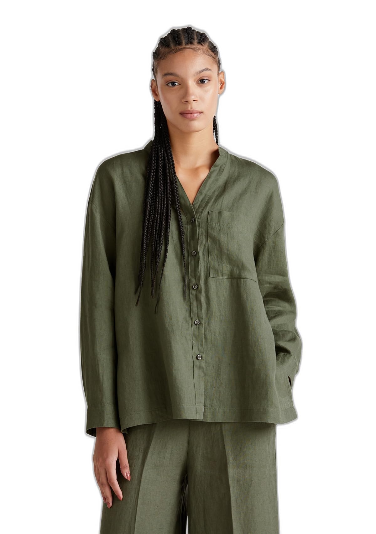 United Colors of Benetton Camicia 5bmldq0ba Chemise Femme (Lot de 1)