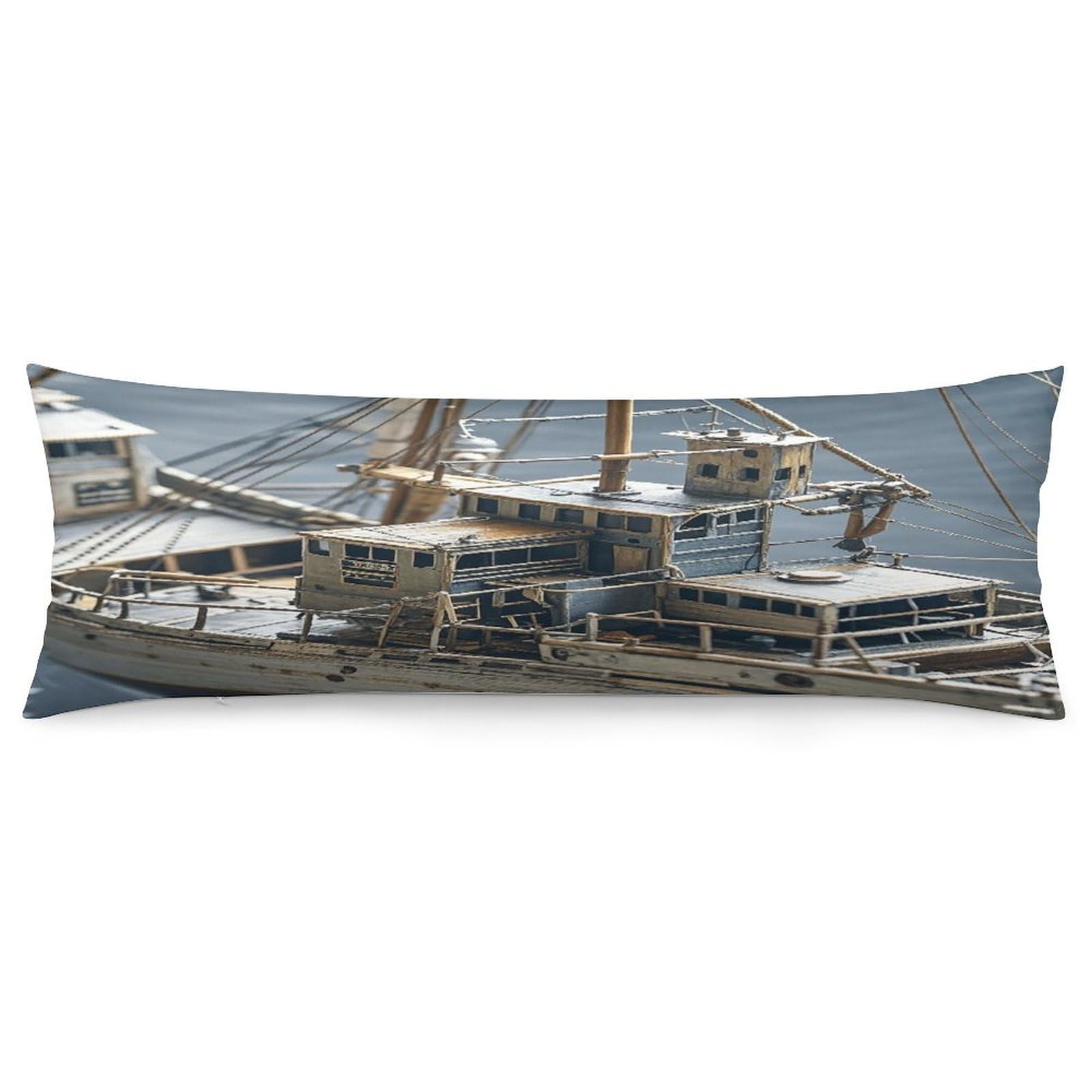 Boat Throw Pillow Cover Soft Pillow Case Decorative Lumbar Pillow Cover Cozy Throw Pillowcase Polyester Rectangular Cushion Case Decor for Couch Sofa Bed