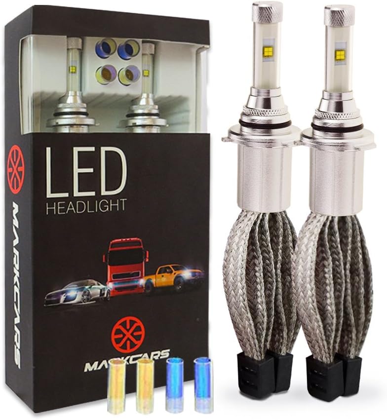 MARKCARS LED Headlight Bulbs 9005 30W 9600LM Auto Headlight Headlamp Conversion Kit 6000k/3000K/8000K