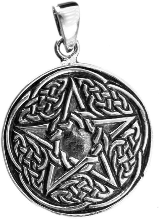 EXD Star Celtic Pentagram Pentacle Polished 925 Sterling Silver Pendant Jewelry (Pendant)