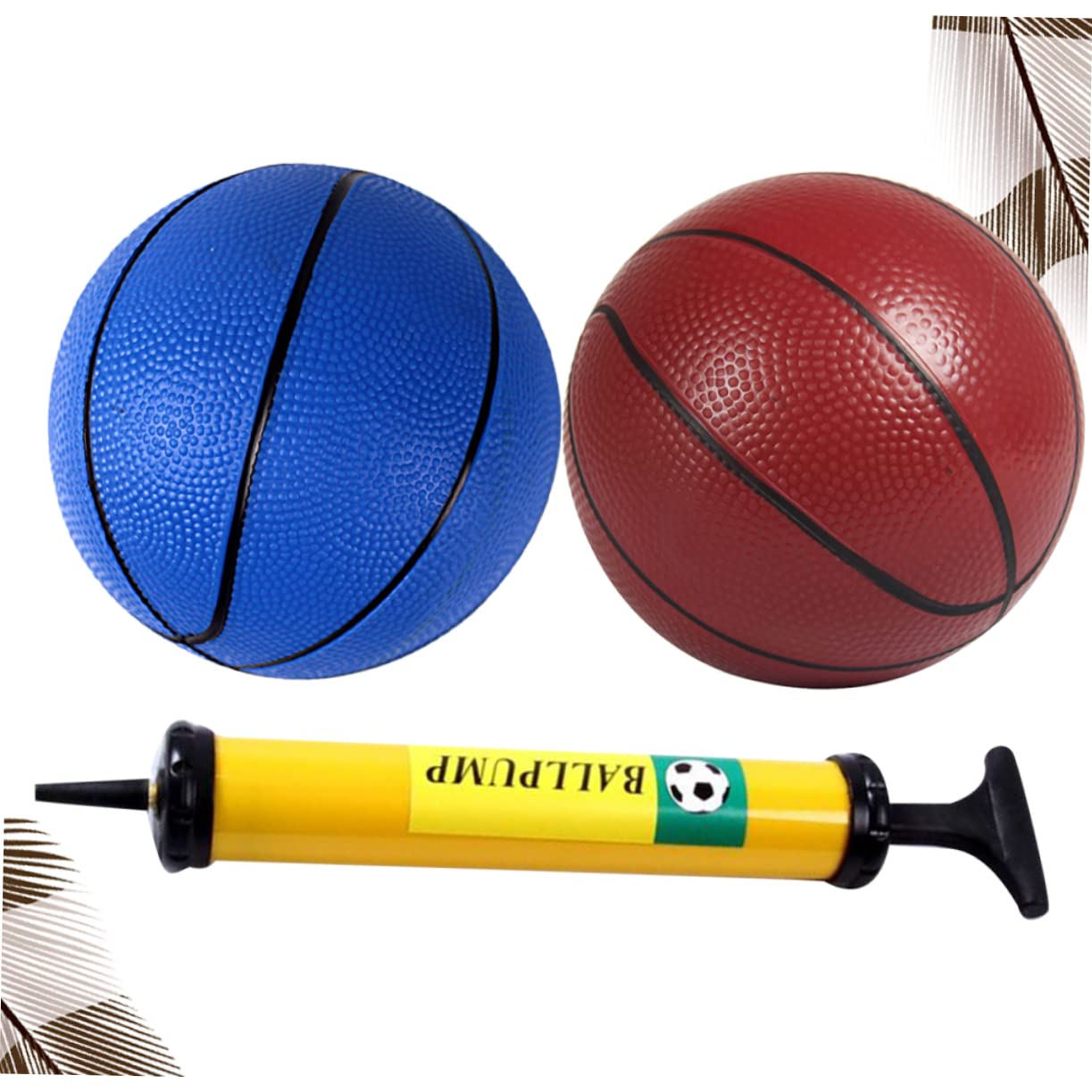 BESPORTBLE 3pcs Inflatable Ball Thickened Small Balls for Indoor Includes with Random Pump Random Color