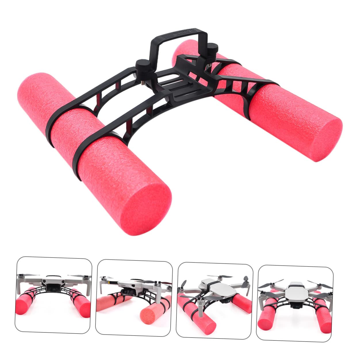 DECHOUS Drone Buoyancy Stick Landing Gear Extender Waterproof Heighten Extender Water Landing Gear Damping Landing Gear Training Kit Waterproof Landing Gear Water Landing Leg Red