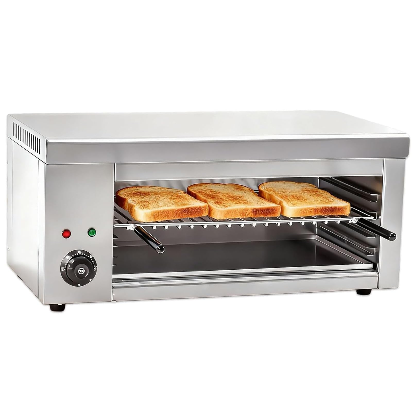 FHRKA 2000w Power Commercial Electric Salamander Oven with Thermostatic Control, Multipurpose Stainless Steel Salamander Broiler