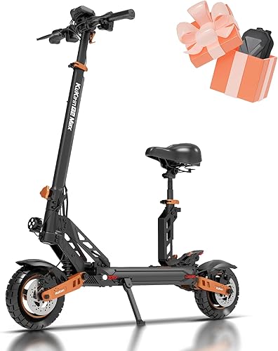 Kugookirin G2 Max Scooter eléctrico para adultos con asiento, batería de 48 V/20 AH para 50 millas de largo alcance, motor de 1000 W hasta 35 MPH,