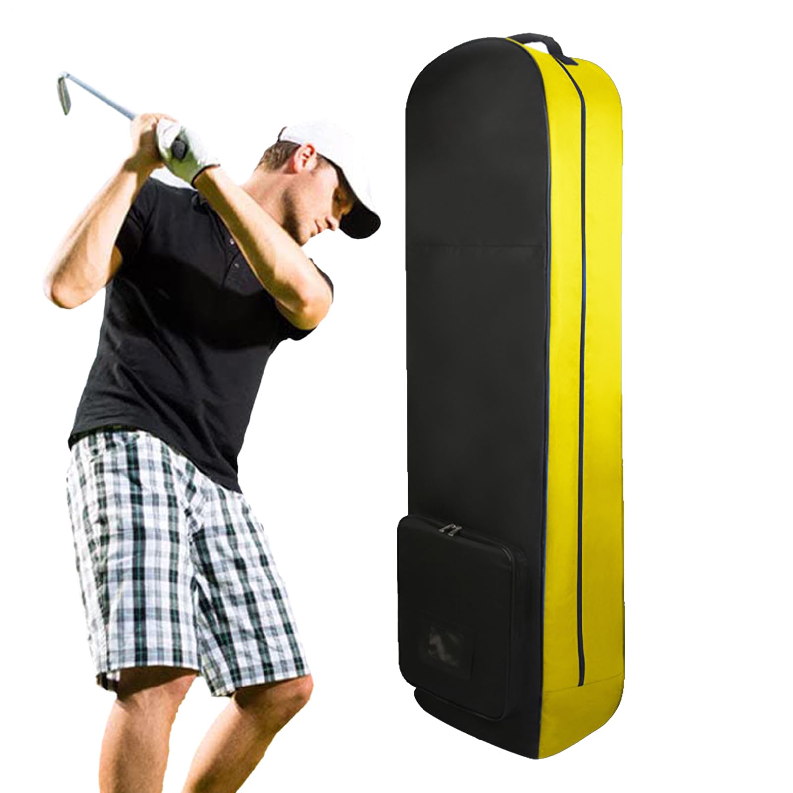 Podróżna torba golfowa dla linii lotniczych - torby podróżne na koła golfowe do samolotu, odporne na zużycie lekkie składane materiały dla mężczyzn, kobiet, podróży, golfistów, podróży