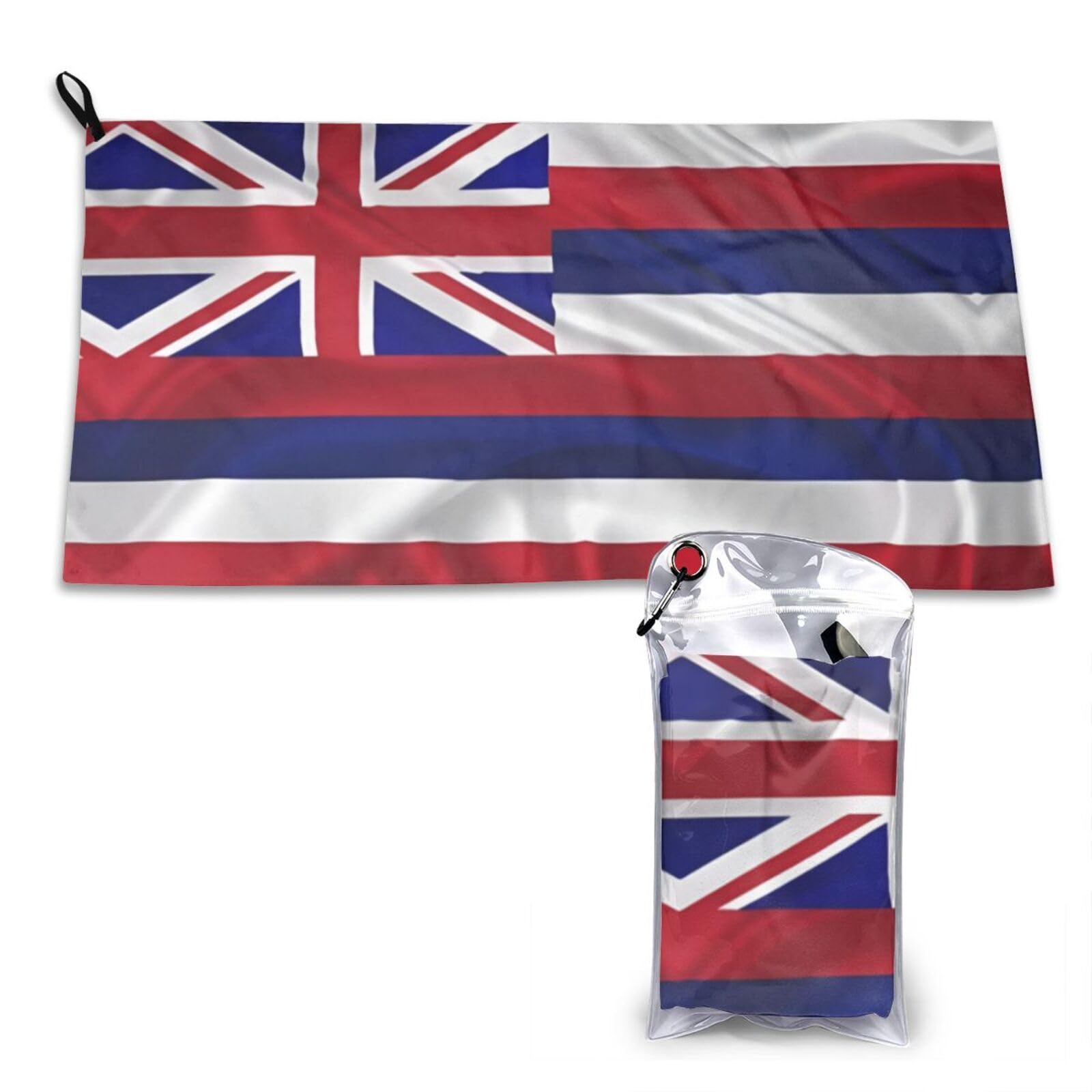 DUYKIMQW Flag of Hawaii American Print Quick Dry Towel 16x31.5in White