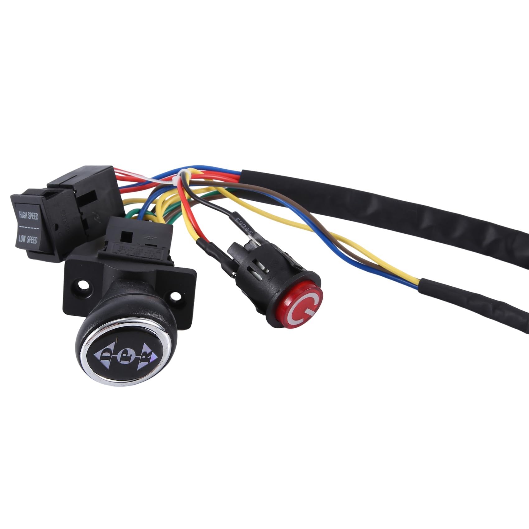Gokeet Kit Cavi e Interruttori Modificati Fai-da-Te per Auto Elettrica per Bambini, Auto Elettrica per Bambini 4WD Cavalcabile su Giocattoli Accessori di Ricambio Singola