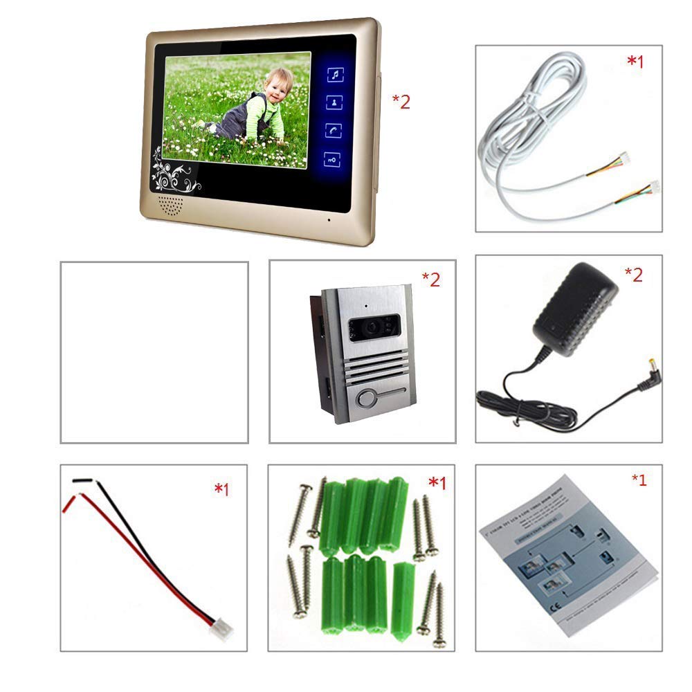 Buy NA Home Cable Video Doorbell Kit, Video Doorbell System, 7