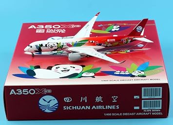 JC Wings 1:400 LH4145 Airbus A350-900XWB Sichuan Airlines Plane Reg#B-306N Diecast Aircraft Jet Model