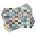 ABAKUHAUS marocain Lot de Sets de Table en 4 pièces, Tunisie Originale Est, Tissu Lavable pour Salle à Manger et Cuisine, 30 cm x 45 cm, Multicolore