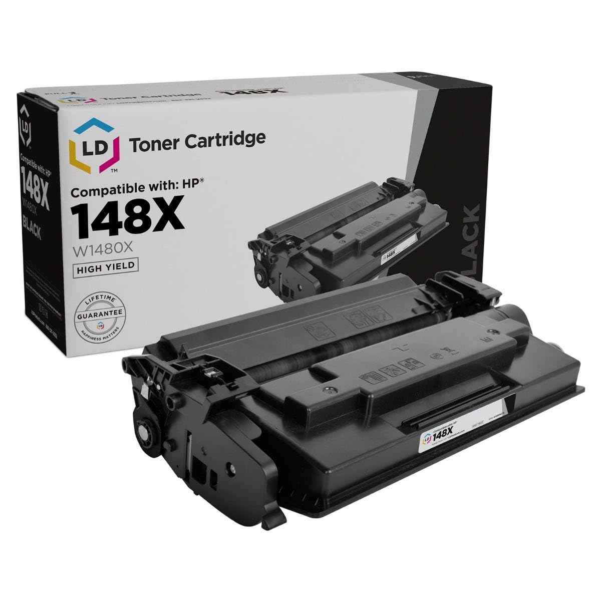 LD Products Replacement Toner Cartridge Compatible with HP 148X W1480X HY New Chip (1-Pack, Black) Compatible with LaserJet PRO 4001, 4001DN, 4001DW,