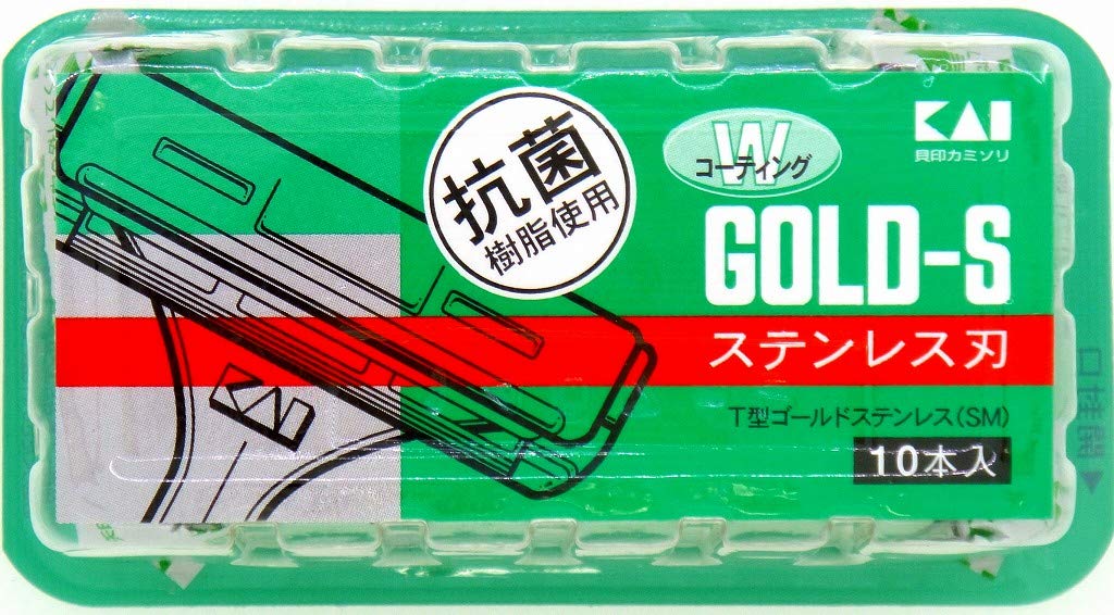 Kai Razor Stainless Blade T-type Gold Stainless