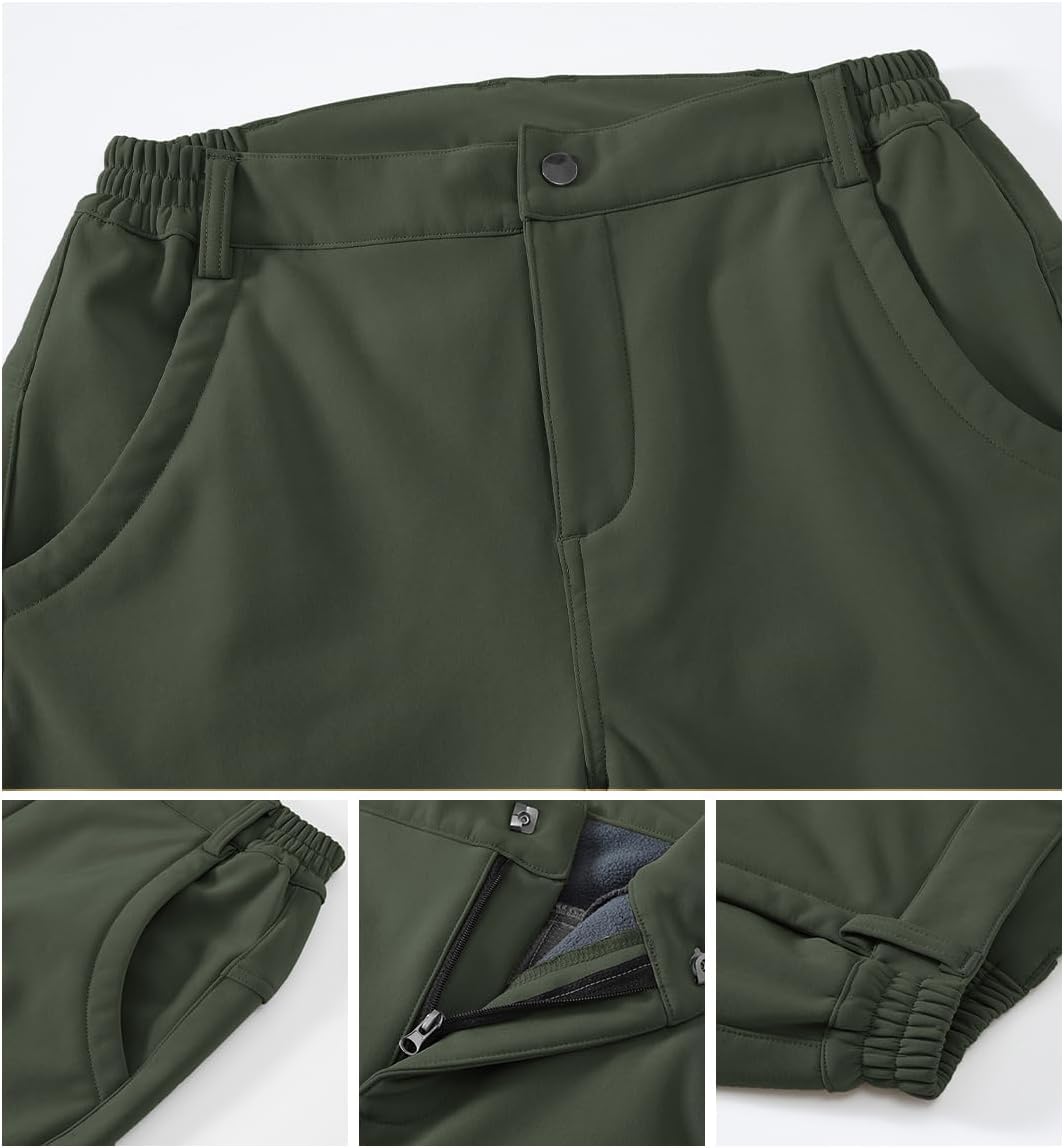 Gopune Women's Waterproof Windproof Outdoor Hiking Snow Ski Insulated Pants - Image 4