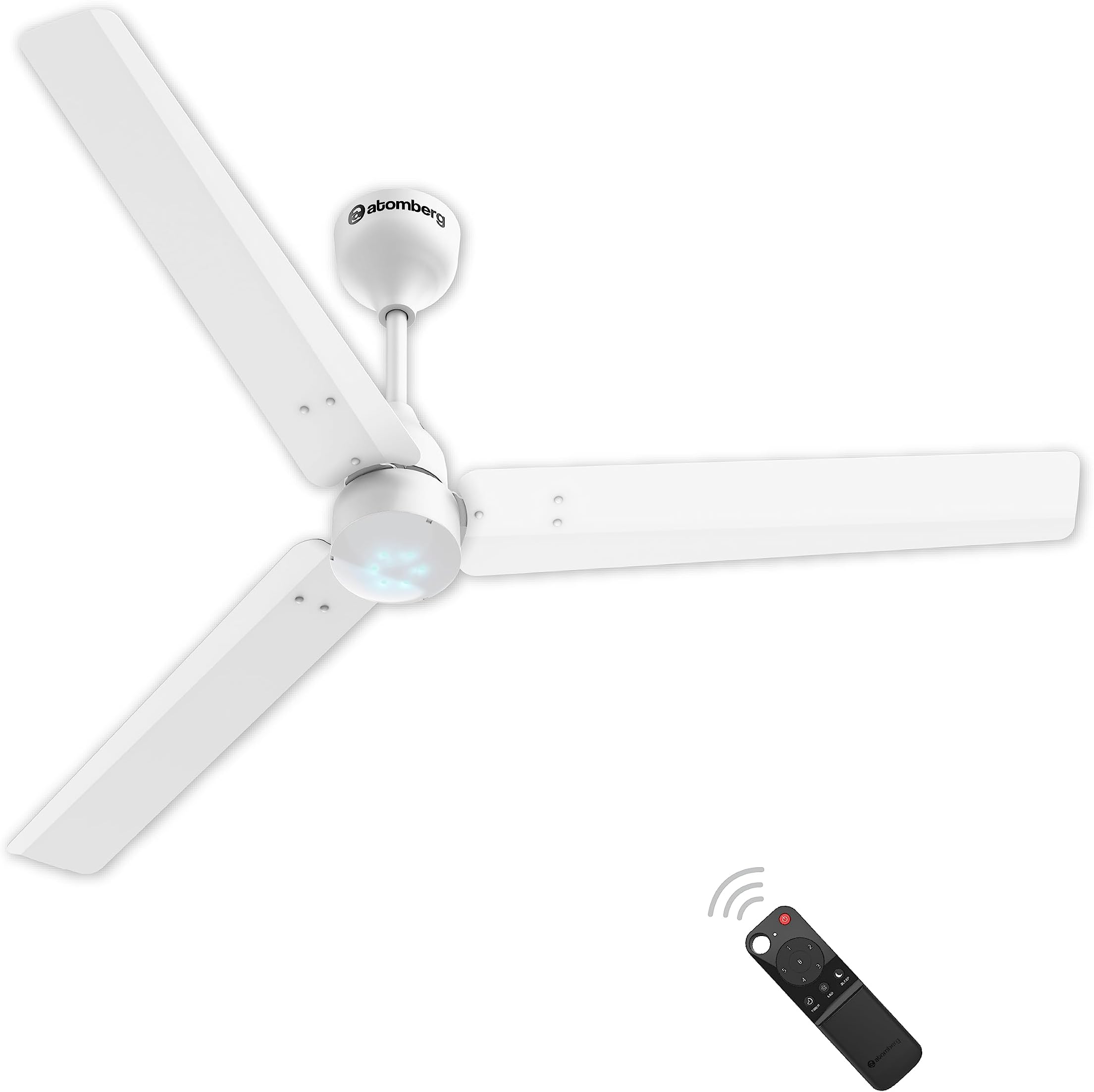 atomberg Renesa 1200mm BLDC Ceiling Fan with Remote Control | BEE 5 star Rated Energy Efficient Ceiling Fan | High Air Delivery with LED Indicators | 3 Year Warranty (Gloss White)