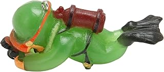 Ornamento de Mergulhador de Tanque de Peixes, Ornamento de Mergulhador Flutuante de Aquário, Seguro, Resistente Ao Desbotamento, Posição Ajustável, Pequeno Modelo de Mergulhador,