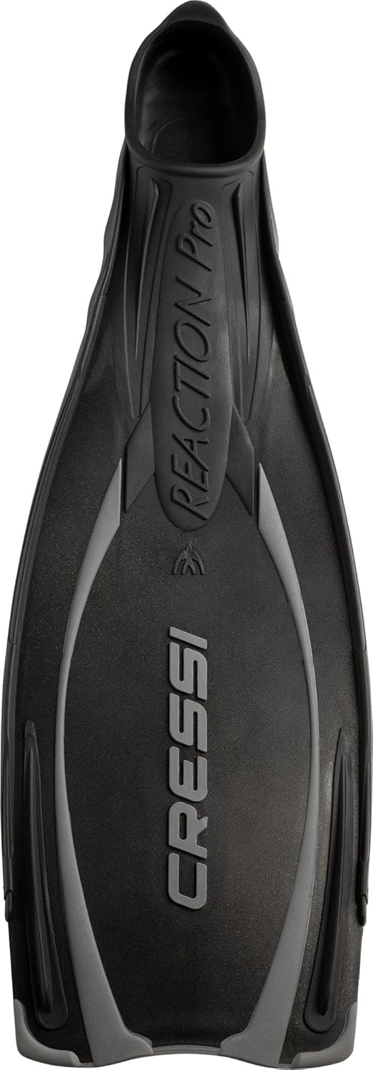 Cressi Adult Snorkeling & Scuba Diving Fins - Powerful Full Foot Pocket Fins - Reaction Pro: Made in Italy