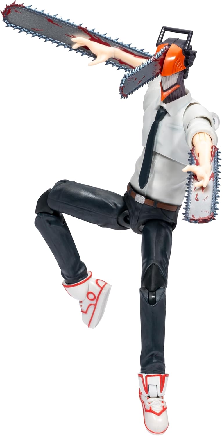 Total Anime Chainsaw Man - 6.5-Inch Figure with Alternate Head and Arms Plus Swappable Mouthpiece