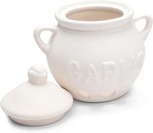 Miniatura 6 de Fox Run Garlic Keeper 525 x 425 x 55 pulgadas blanco
