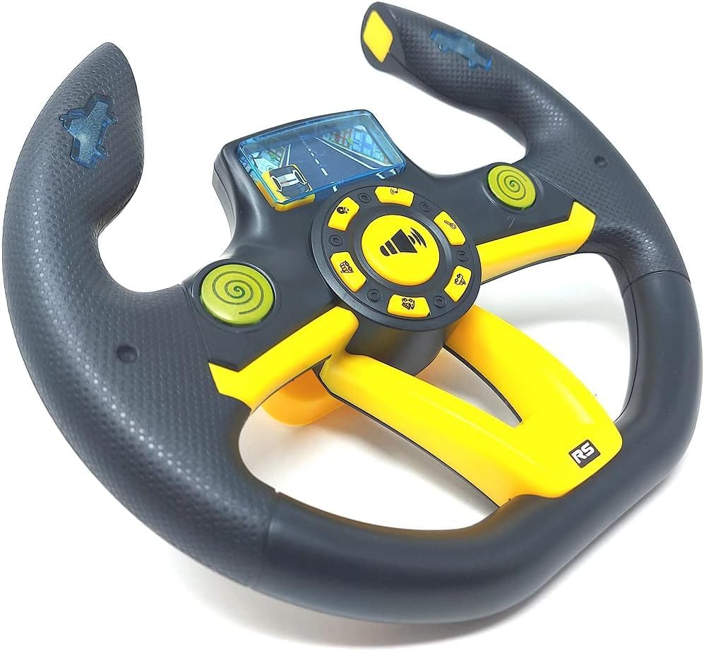 Image of Premium Kids Steering Driving Wheel Funny Interactive Driving Wheel with Music (Multi-Colour) (Z-1)