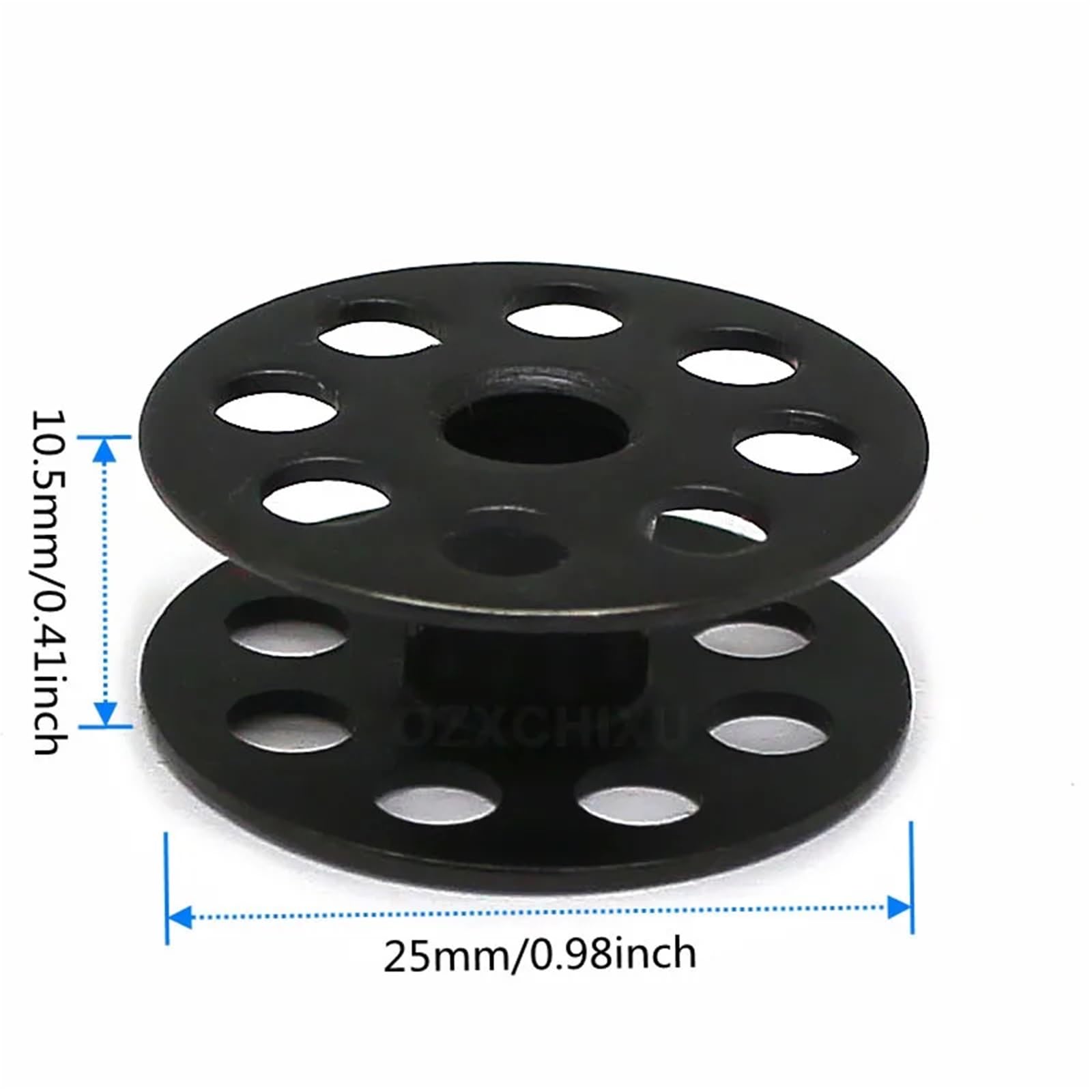 Szpulki do maszyn do szycia 50/100 szt. 25mm czarne szpulki do maszyn szycia przemysłowych akcesoriów z pojedynczą igłą(50pcs)